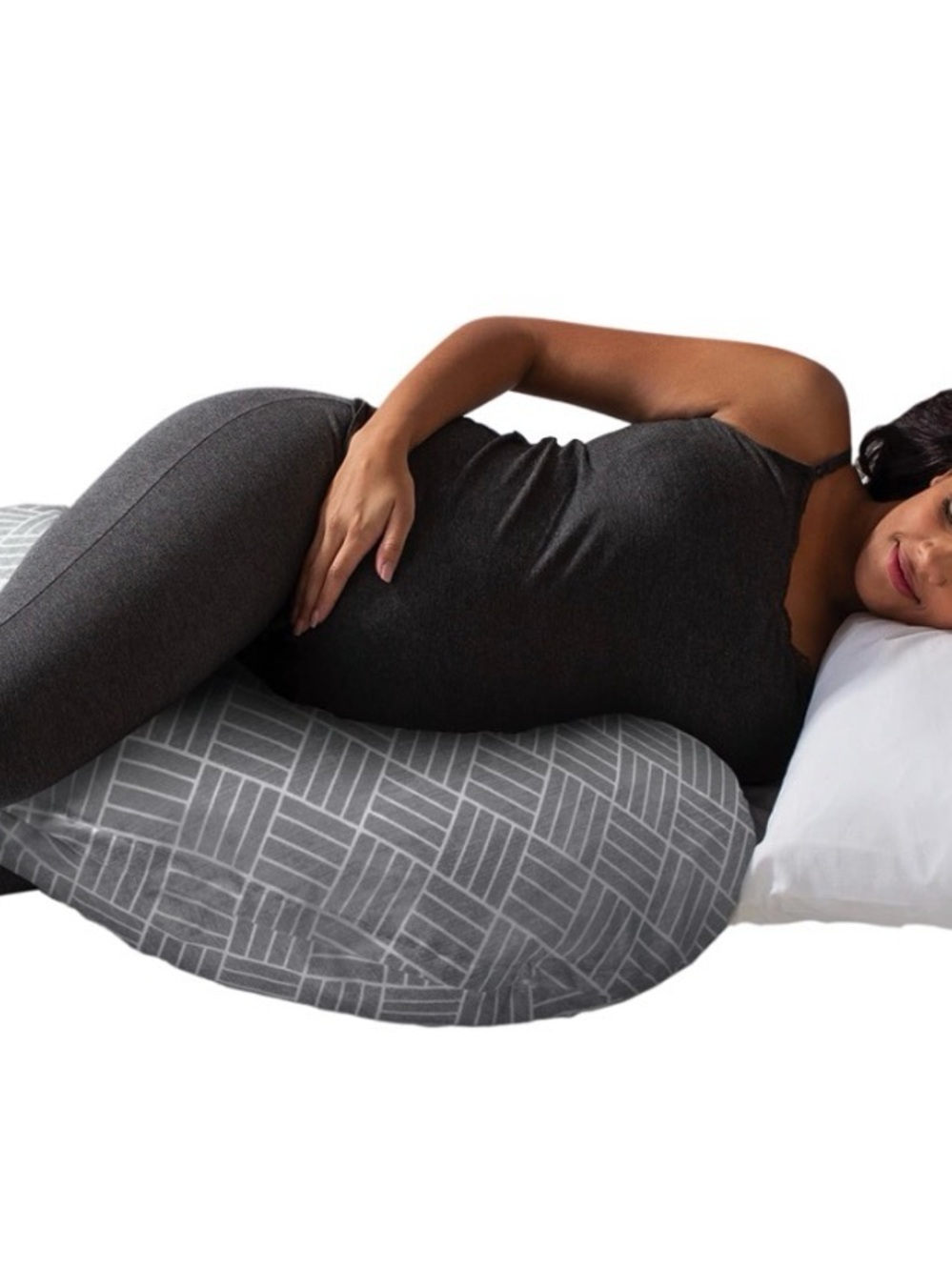 Boppy Gray Geometric Maternity Support Pillow